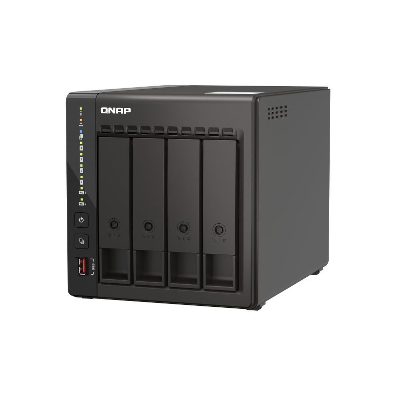 QNAP TS-453E-8G | 4-zatokowy serwer NAS, Intel Celeron, 8GB RAM, 2x 2,5GbE RJ-45, Tower