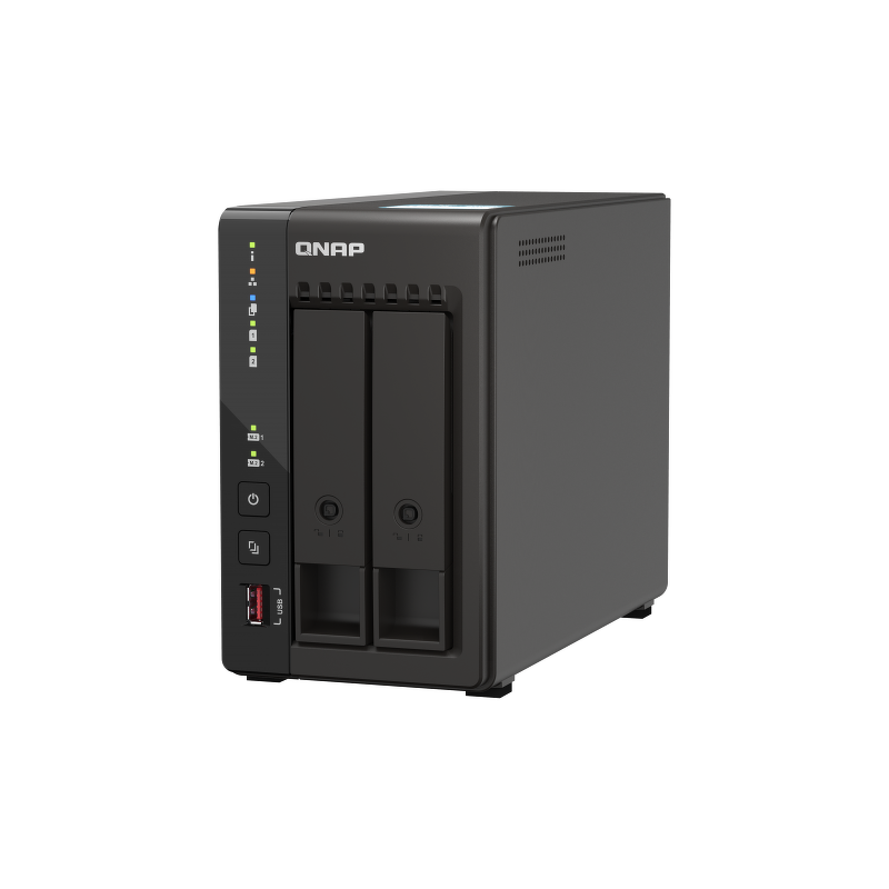 QNAP TS-253E-8G | 2-zatokowy serwer NAS, Intel Celeron, 8GB RAM, 2x 2,5GbE RJ-45, Tower