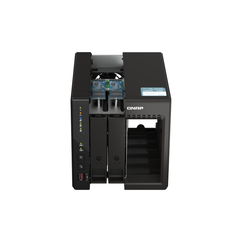 QNAP TS-253E-8G | 2-zatokowy serwer NAS, Intel Celeron, 8GB RAM, 2x 2,5GbE RJ-45, Tower