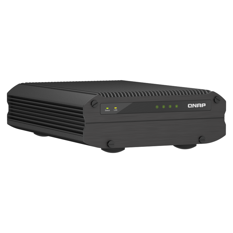 QNAP TS-i410X-8G | 4-zatokowy bezwentylatorowy przemysłowy NAS, Intel, 8GB RAM, 2x 10GBase-T, Tower