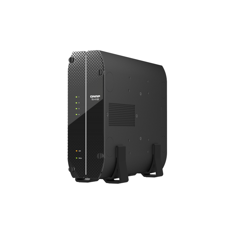 QNAP TS-410E-8G | 4-zatokowy ultracichy serwer NAS, Intel Celeron, 8GB RAM, 2x 2,5GbE RJ-45, Tower