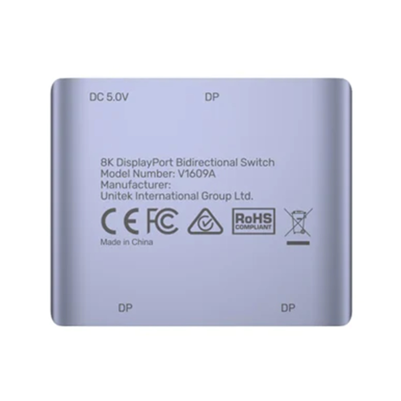 Unitek Dwukierunkowy przełącznik DP 1.4 8K 2-na-1
