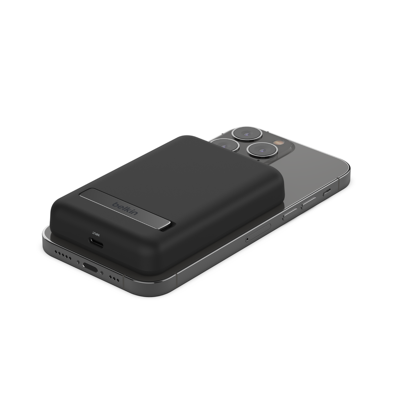 Belkin Powerbank 5000 mAh, 7,5 W, magnetyczny, bezprzewodowy z podstawką, czarny