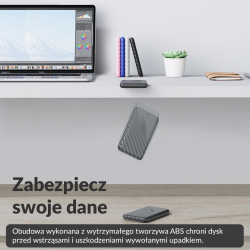 Orico Obudowa dysku 2,5'' USB-C 3.1 6Gbps czarna