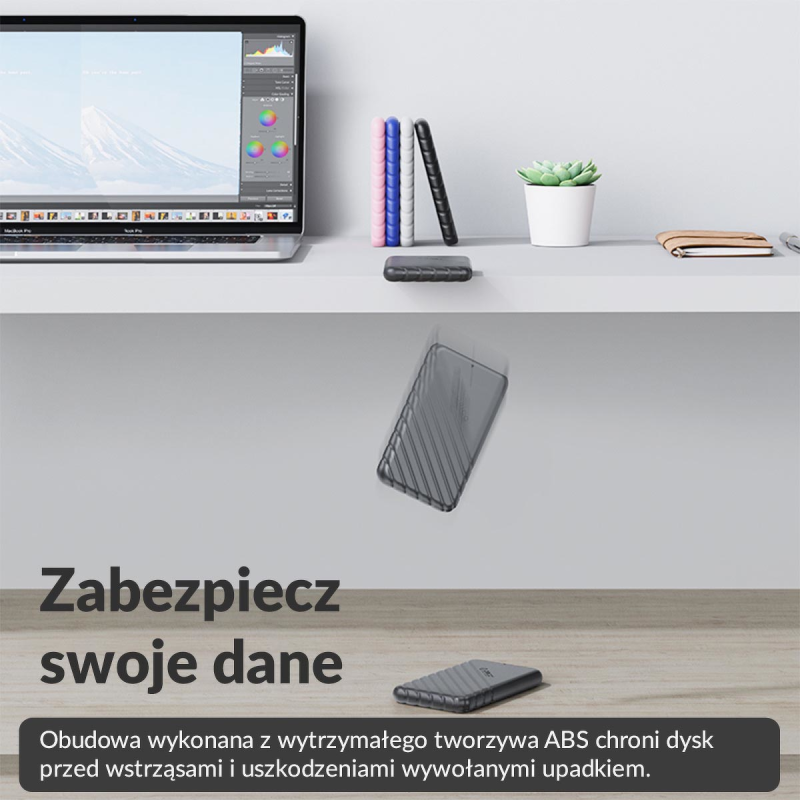 Orico Obudowa dysku 2,5'' USB-C 3.1 6Gbps czarna
