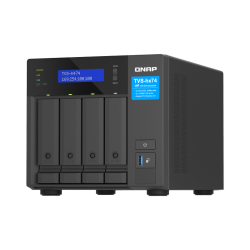 QNAP TVS-h474-PT-8G | 4-zatokowy serwer NAS, Intel Pentium 8GB RAM, 2x 2,5GbE RJ-45, PCIe Gen4 Tower