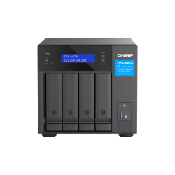 QNAP TVS-h474-PT-8G | 4-zatokowy serwer NAS, Intel Pentium 8GB RAM, 2x 2,5GbE RJ-45, PCIe Gen4 Tower