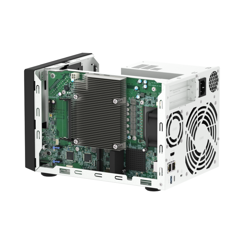 QNAP TVS-h474-PT-8G | 4-zatokowy serwer NAS, Intel Pentium 8GB RAM, 2x 2,5GbE RJ-45, PCIe Gen4 Tower