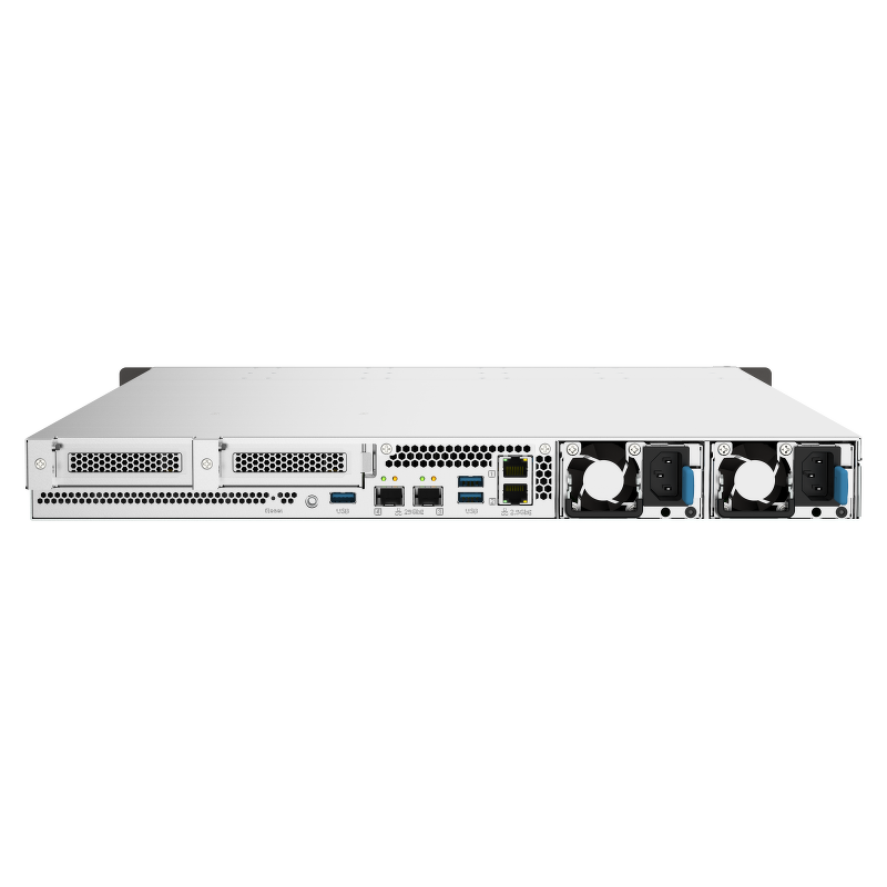 QNAP TS-h1090FU-7302P-128G | 10-zatokowy all flash NAS, AMD Epyc, 128GB RAM, 2x 25GbE SFP28, RP RACK