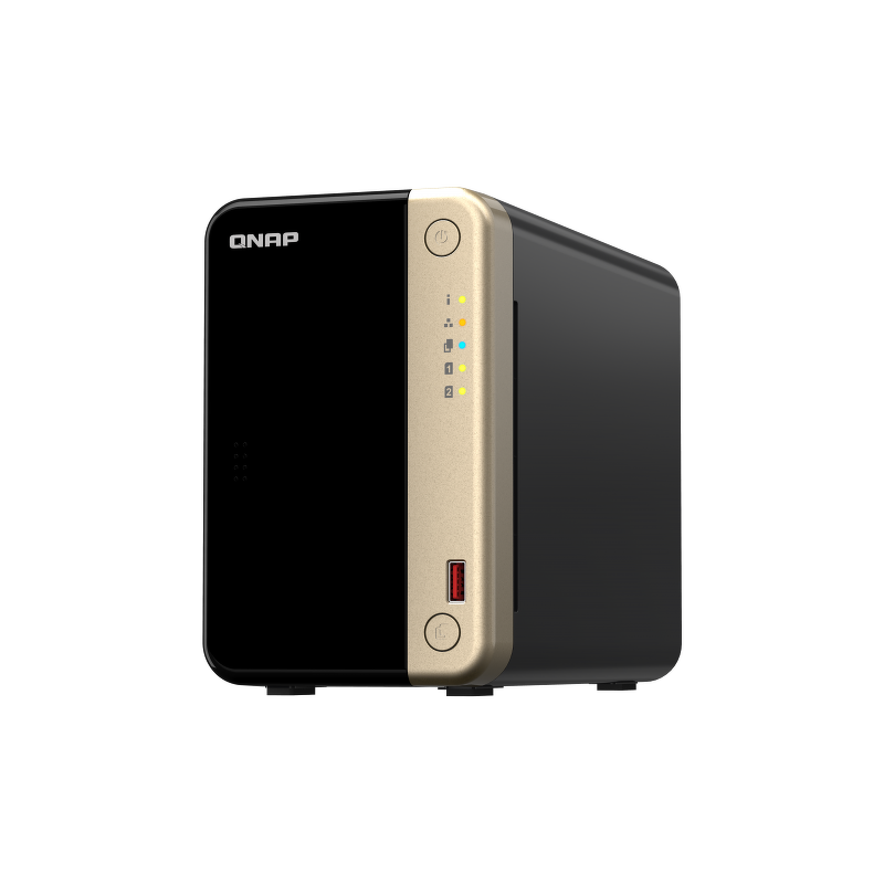 QNAP TS-264-8G | 2-zatokowy serwer NAS, Intel Celeron, 8GB RAM, 2x 2,5GbE RJ-45, Tower