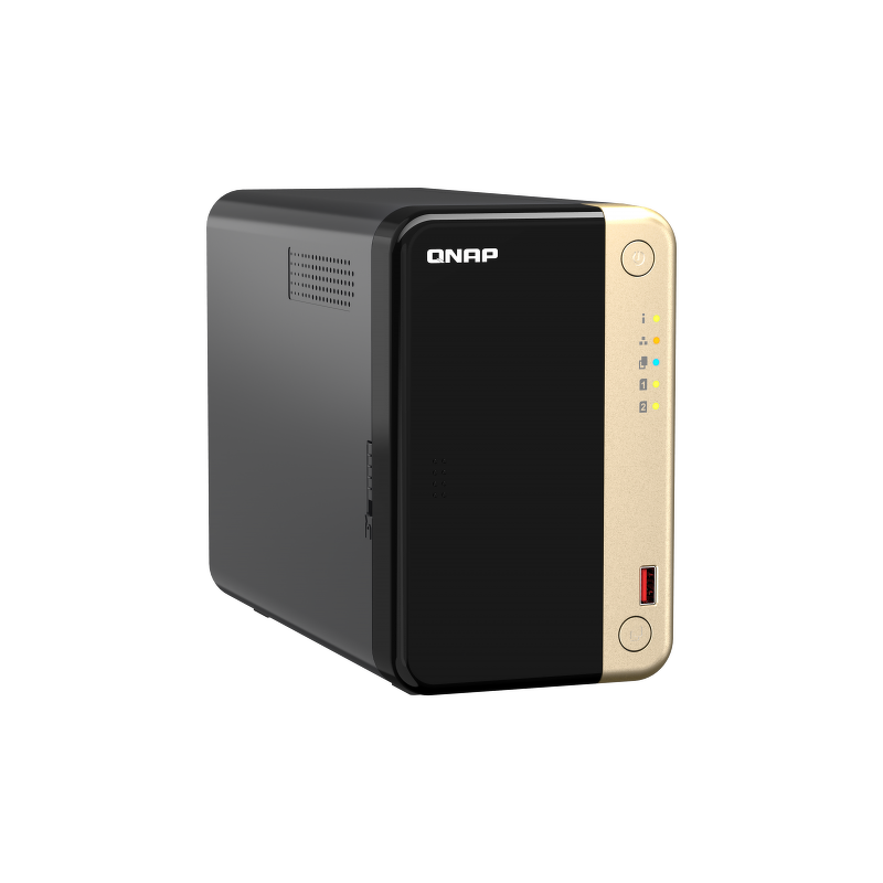 QNAP TS-264-8G | 2-zatokowy serwer NAS, Intel Celeron, 8GB RAM, 2x 2,5GbE RJ-45, Tower