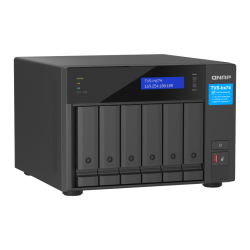 QNAP TVS-h674-i3-16G | 6-zatokowy serwer NAS, Intel Core, 16GB RAM, 2x 2,5GbE RJ-45, PCIe Gen4 Tower