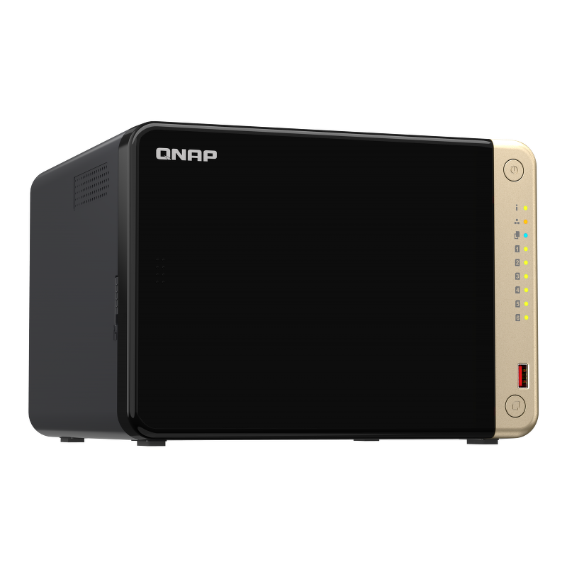 QNAP TS-664-8G | 6-zatokowy serwer NAS, Intel Celeron, 8GB RAM, 2x 2,5GbE RJ-45, Tower