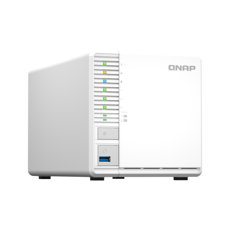 QNAP TS-364-8G | 3-zatokowy serwer NAS, Intel Celeron, 8GB RAM, 1x 2,5GbE RJ-45, Tower