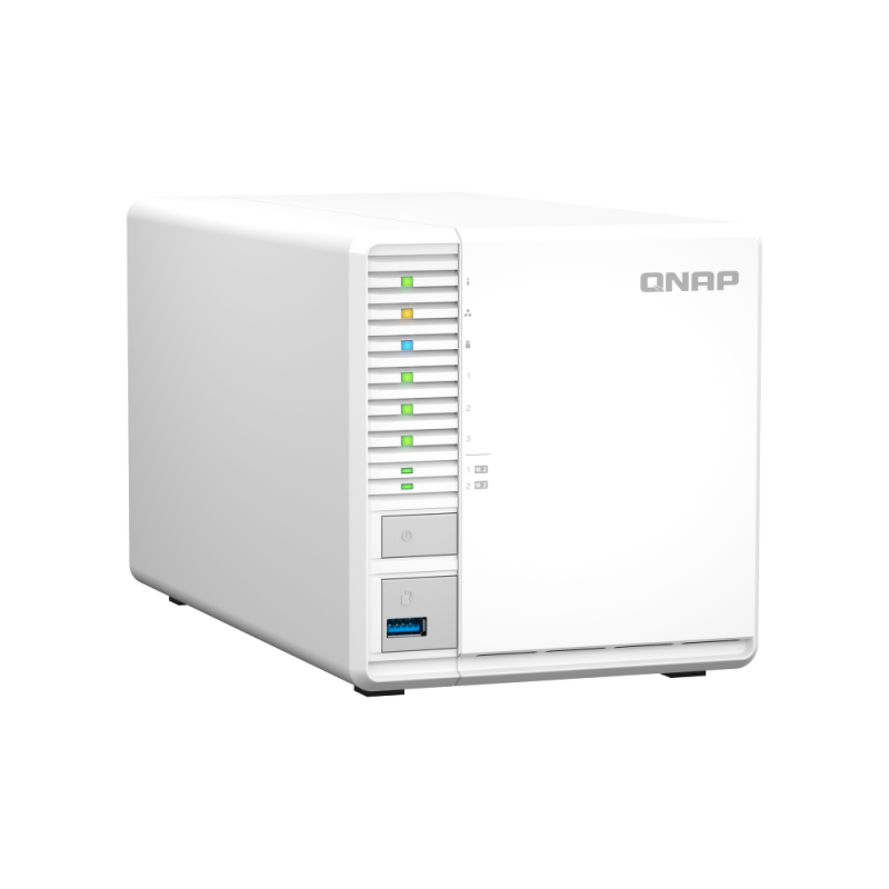 QNAP TS-364-8G | 3-zatokowy serwer NAS, Intel Celeron, 8GB RAM, 1x 2,5GbE RJ-45, Tower