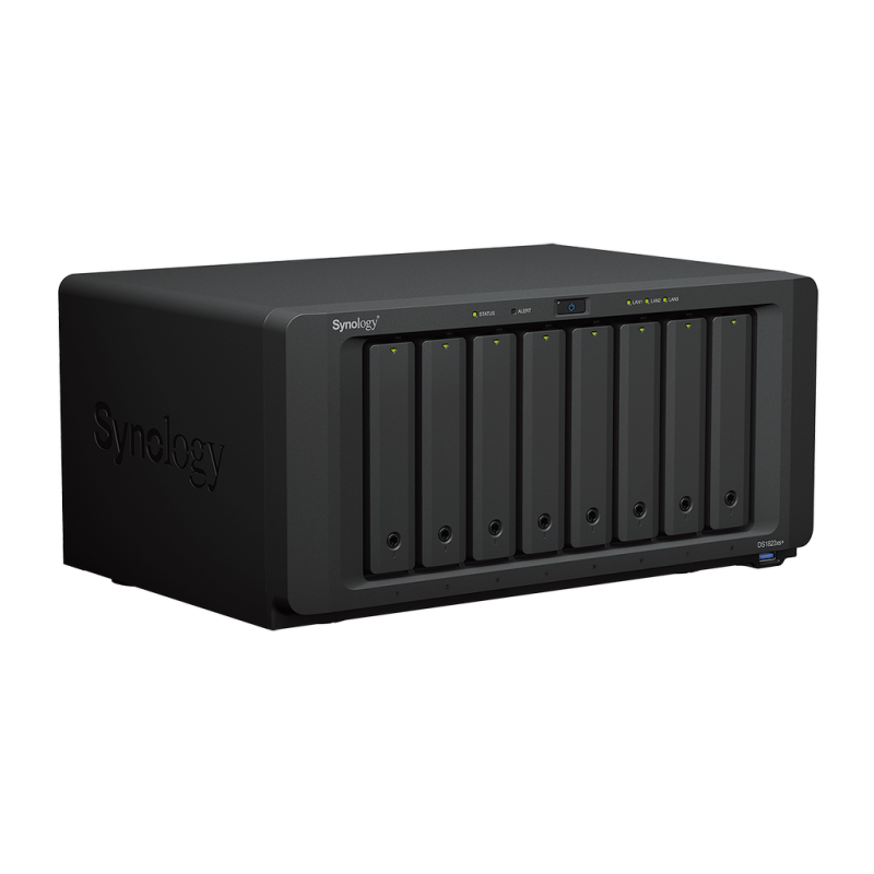 Synology DS1823xs+ | 8-zatokowy serwer NAS, AMD, 8GB RAM, 2x 1GbE 1x 10GbE RJ-45, 2x M.2 NVMe, Tower