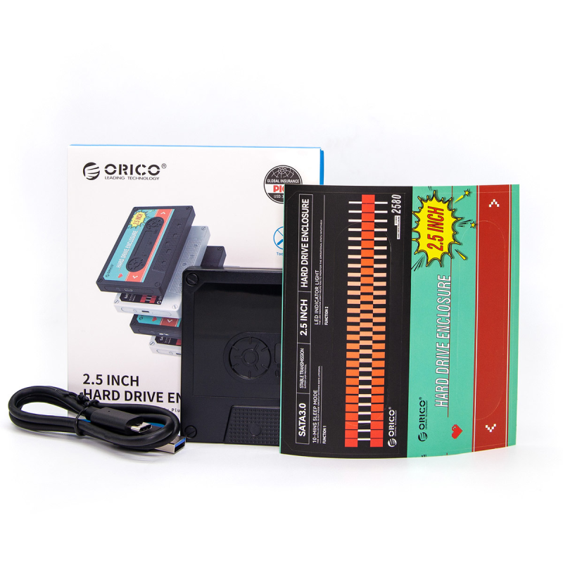 Orico Obudowa dysku SATA 2,5'' USB-C 6Gbps kaseta