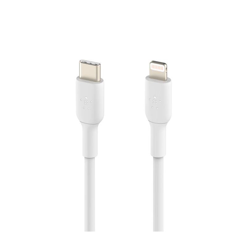 Belkin BoostCharge Kabel USB-C na Lightning, MFi, 2m, biały