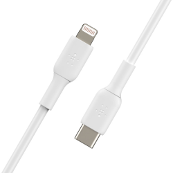 Belkin BoostCharge Kabel USB-C na Lightning, MFi, 2m, biały