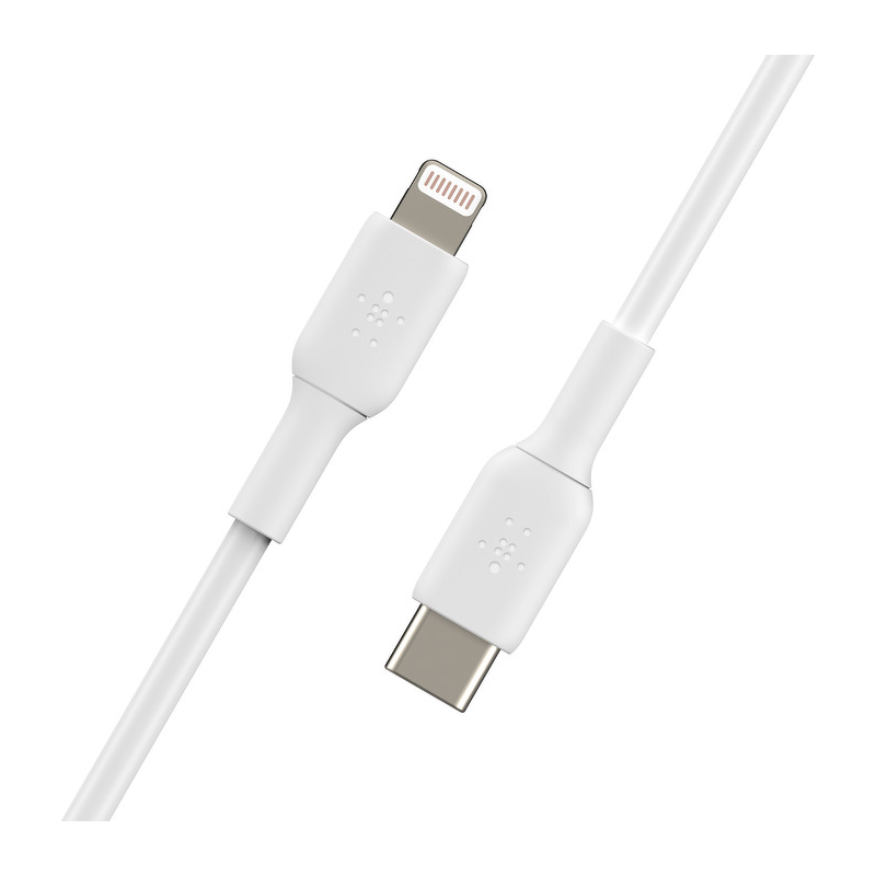 Belkin BoostCharge Kabel USB-C na Lightning, MFi, 2m, biały