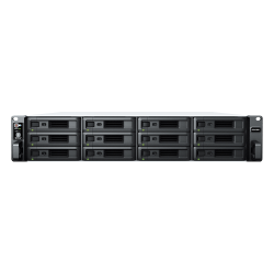 Synology RS2423RP+ | 12-zatokowy serwer NAS, AMD Ryzen, 8GB RAM, 2x 1GbE, 1x 10GbE RJ-45, RP RACK 2U