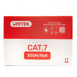 Unitek Kabel skrętka LSZH Cat. 7 S/FTP 305 m