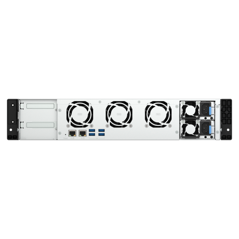 QNAP TS-855eU-RP-8G | 8-zatokowy płytki serwer NAS, Intel Atom, 8GB RAM, 2x 2,5GbE RJ-45, RP, RACK