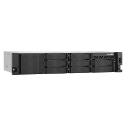 QNAP TS-855eU-RP-8G | 8-zatokowy płytki serwer NAS, Intel Atom, 8GB RAM, 2x 2,5GbE RJ-45, RP, RACK