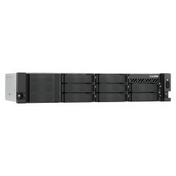 QNAP TS-855eU-RP-8G | 8-zatokowy płytki serwer NAS, Intel Atom, 8GB RAM, 2x 2,5GbE RJ-45, RP, RACK