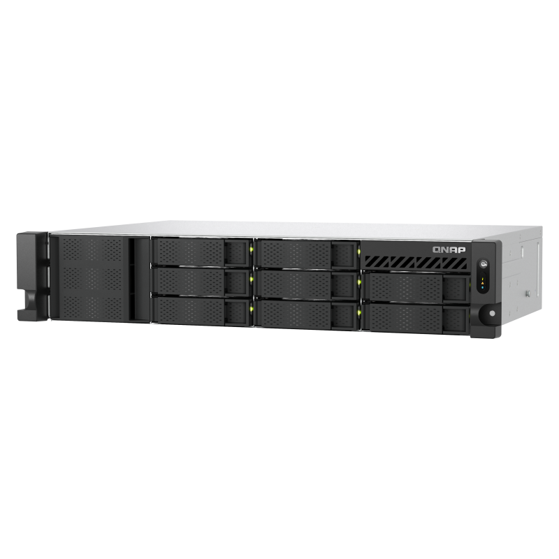QNAP TS-855eU-8G | 8-zatokowy płytki serwer NAS, Intel Atom, 8GB RAM, 2x 2,5GbE RJ-45, RACK