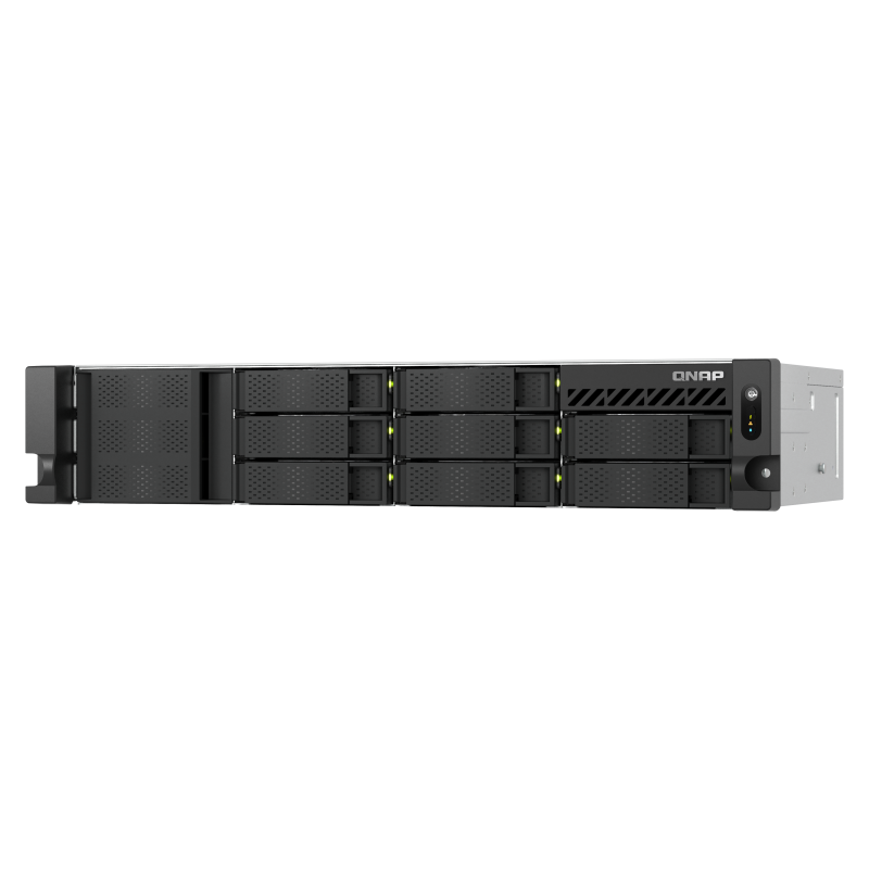 QNAP TS-855eU-8G | 8-zatokowy płytki serwer NAS, Intel Atom, 8GB RAM, 2x 2,5GbE RJ-45, RACK
