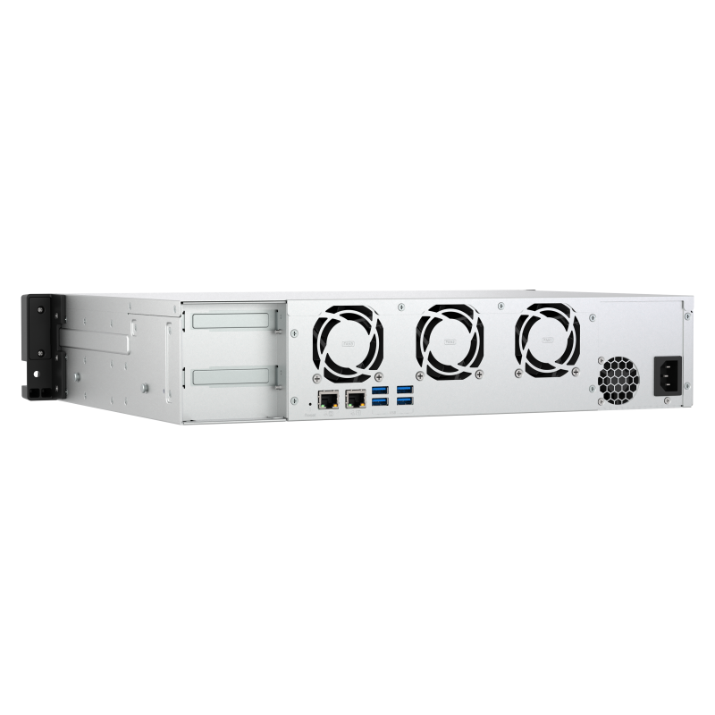 QNAP TS-855eU-8G | 8-zatokowy płytki serwer NAS, Intel Atom, 8GB RAM, 2x 2,5GbE RJ-45, RACK