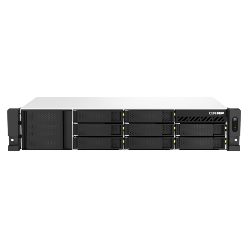 QNAP TS-864eU-RP-8G | 8-zatokowy płytki serwer NAS, Intel Celeron, 8GB RAM, 2x 2,5GbE RJ-45, RP RACK