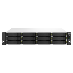 QNAP TS-1264U-RP-8G | 12-zatokowy serwer NAS, Intel Celeron, 8GB RAM, 2x 2,5GbE RJ-45, RP, RACK