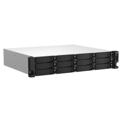 QNAP TS-1264U-RP-8G | 12-zatokowy serwer NAS, Intel Celeron, 8GB RAM, 2x 2,5GbE RJ-45, RP, RACK