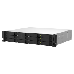 QNAP TS-1264U-RP-8G | 12-zatokowy serwer NAS, Intel Celeron, 8GB RAM, 2x 2,5GbE RJ-45, RP, RACK