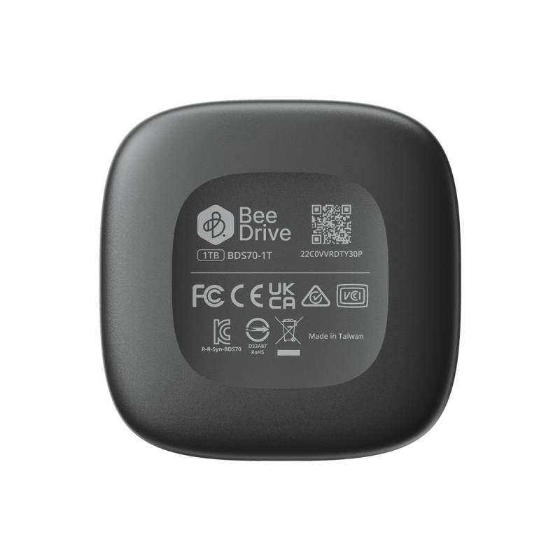 Synology BeeDrive BDS70-2T | przenośne archiwum danych, dysk SSD o pojemności 2TB, USB-C