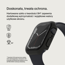 Belkin Szkło na Apple Watch 44/45mm 9/8/7/6/5/4/SE, czarne