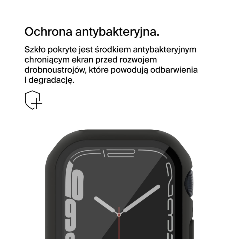 Belkin Szkło na Apple Watch 44/45mm 9/8/7/6/5/4/SE, czarne