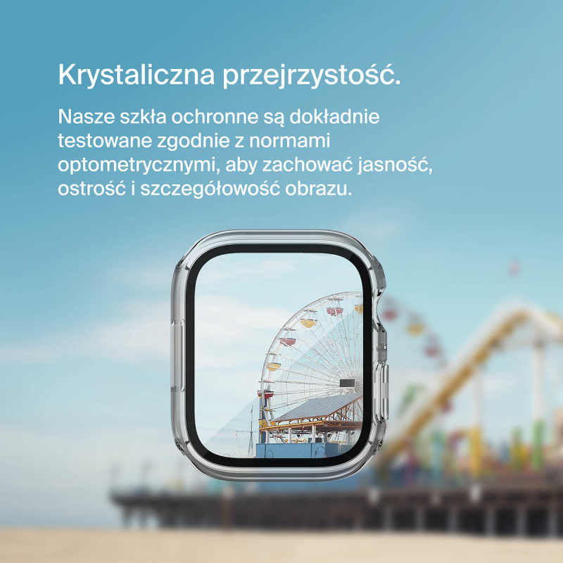 Belkin Szkło na Apple Watch 44/45mm 9/8/7/6/5/4/SE, przezroczyste