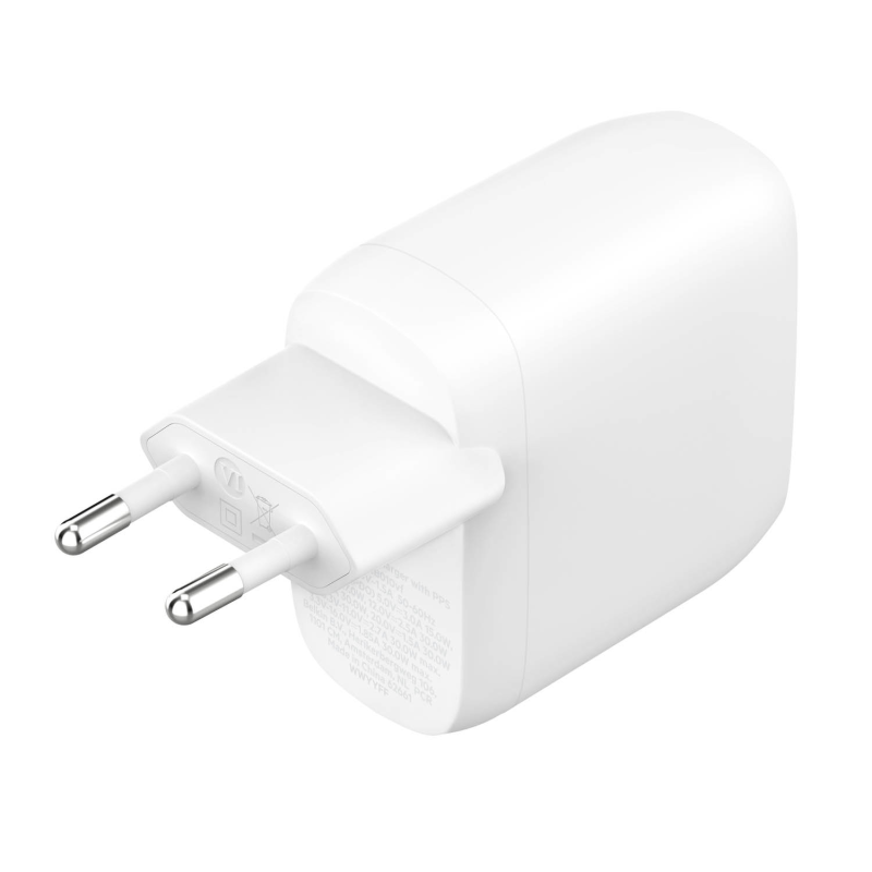 Belkin Ładowarka 60W, 2x USB-C PD PPS 30W, biała