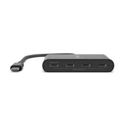 Belkin Hub USB-C 10Gbps, PD 100W, 4x USB-C, czarny