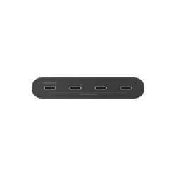 Belkin Hub USB-C 10Gbps, PD 100W, 4x USB-C, czarny