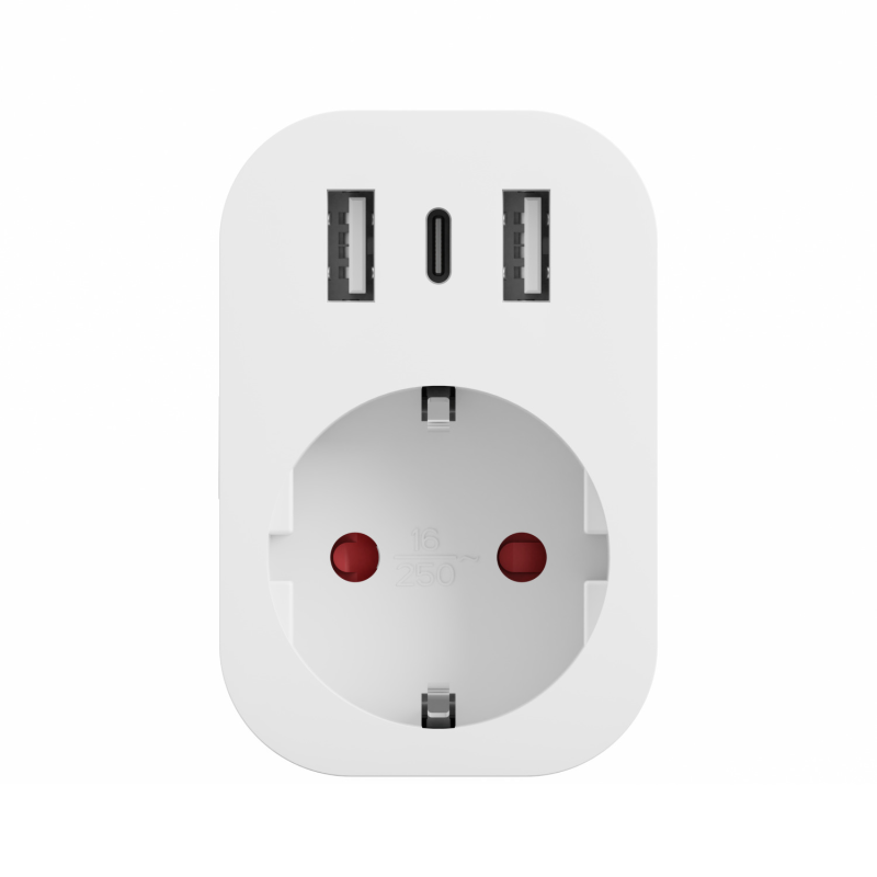 Tesla gniazdko 4 gniazda 2xUSB-A 1xUSB-C