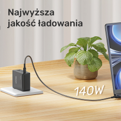 Unitek Kabel zasilający USB-C - MagSafe 3 140W 1 m