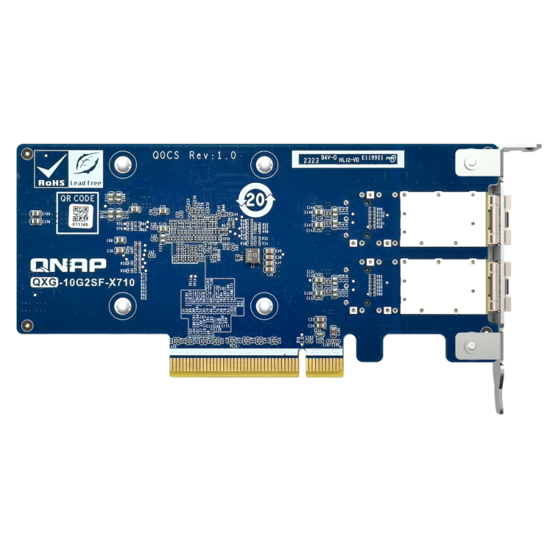 QNAP QXG-10G2SF-X710 | 2-portowa karta rozszerzeń 10GbE SFP+ dla QNAP/PC
