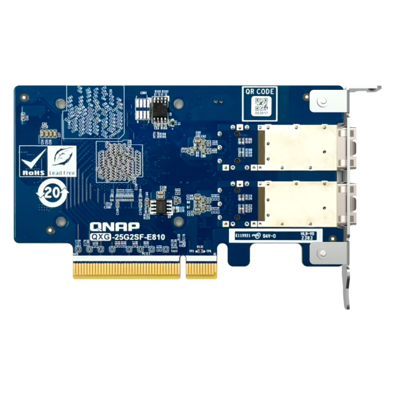 QNAP QXG-25G2SF-E810 | 2-portowa karta rozszerzeń 25GbE SF28… | PartsPC.pl
