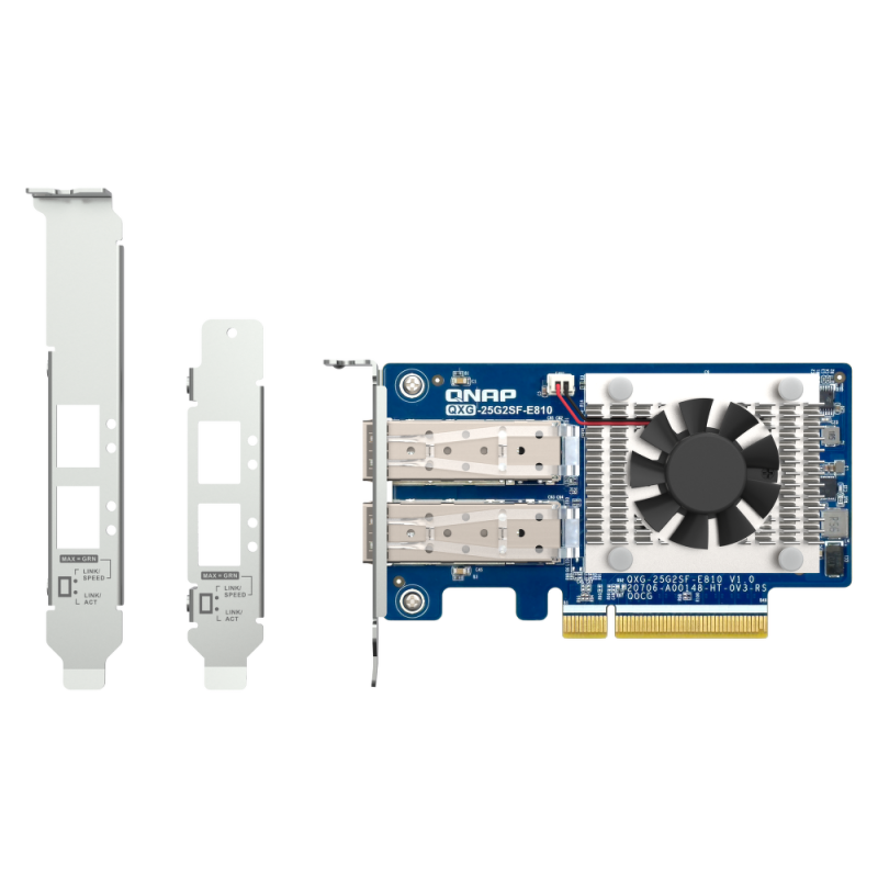 QNAP QXG-25G2SF-E810 | 2-portowa karta rozszerzeń 25GbE SF28… | PartsPC.pl