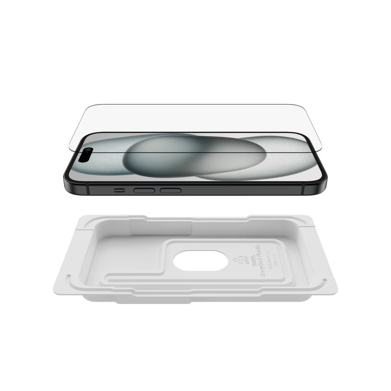 Belkin Szkło na iPhone 16 / 15 / 14 Pro, UltraGlass 2, z aplikatorem