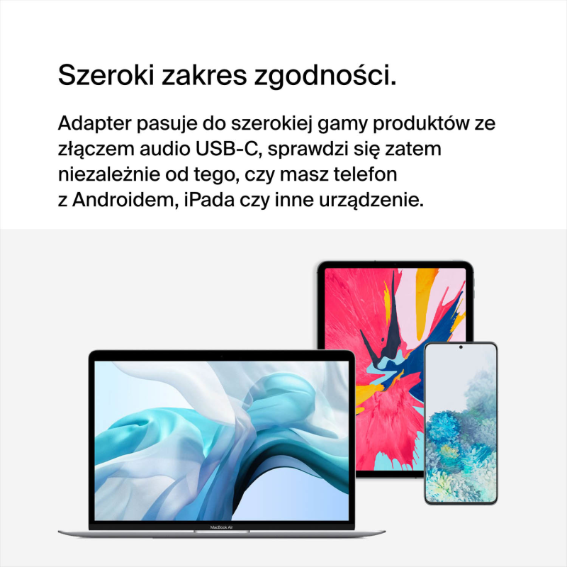 Belkin Adapter 2/USB-C do audio i ładowania PD 60W, biały